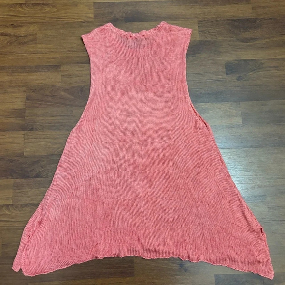 Show Me Your MuMu Owen Tank Papaya Flamingo Knit Oversized Boho Size XS - Picture 12 of 12